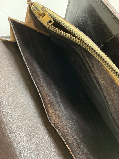 【現状渡し品】【メンズ】 AMIACALVA アミアカルヴァ ブライドルレザー ロングウォレット 長財布 本体のみ 200-250625-cn-9-min カラー：ダークブラウン 万代Net店