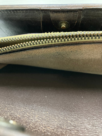 【現状渡し品】【メンズ】 AMIACALVA アミアカルヴァ ブライドルレザー ロングウォレット 長財布 本体のみ 200-250625-cn-9-min カラー：ダークブラウン 万代Net店