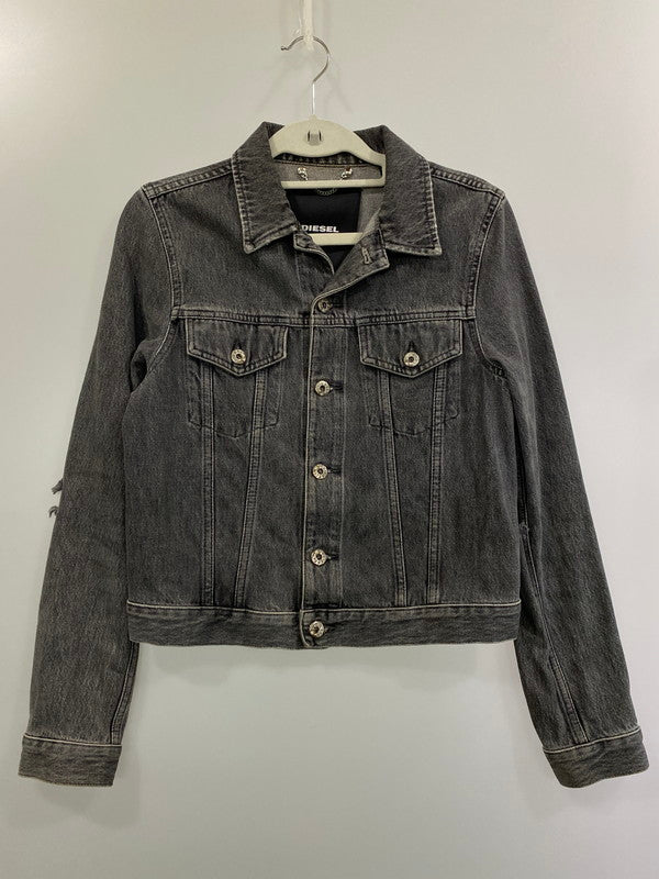 【中古品】【レディース】 DIESEL ディーゼル DENIM TRUCKER JACKET デニムトラッカージャケット 169-241122-ks-18-min サイズ：XS カラー：グレー 万代Net店