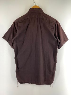 【中古品】【メンズ】  THE REAL MCCOY SHORT SLEEVE MILITARY SHIRT 1123511235 ザリアルマッコイ ミリタリーシャツ 半袖 145-240316-ab-1-min サイズ：1 カラー：ダークパープル 万代Net店