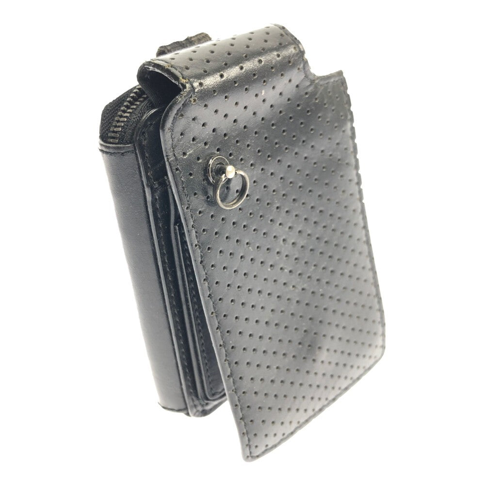 【中古品】【メンズ】 JAM HOME MADE ジャムホームメイド ショートウォレット パンチングレザー 財布 200-211117-yn-11-min カラー：ブラック 万代Net店