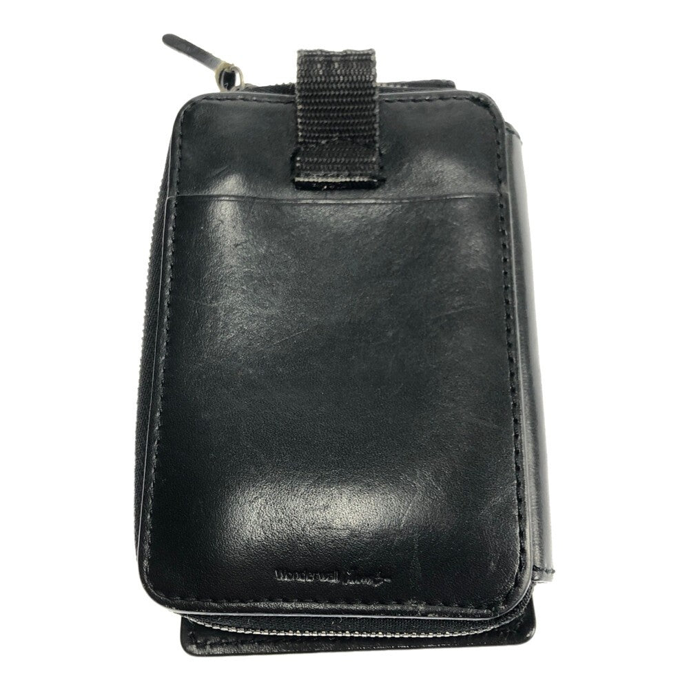 【中古品】【メンズ】 JAM HOME MADE ジャムホームメイド ショートウォレット パンチングレザー 財布 200-211117-yn-11-min カラー：ブラック 万代Net店