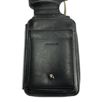 【中古品】【メンズ】 JAM HOME MADE ジャムホームメイド ショートウォレット パンチングレザー 財布 200-211117-yn-11-min カラー：ブラック 万代Net店