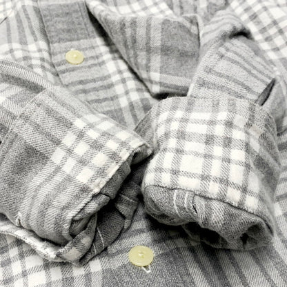 【中古品】【メンズ】 J.CREW ジェイクルー FLANNEL SHIRT フランネル シャツ 長袖 ネルシャツ トップス 146-240714-as-11-izu サイズ：XS カラー：グレー系 万代Net店