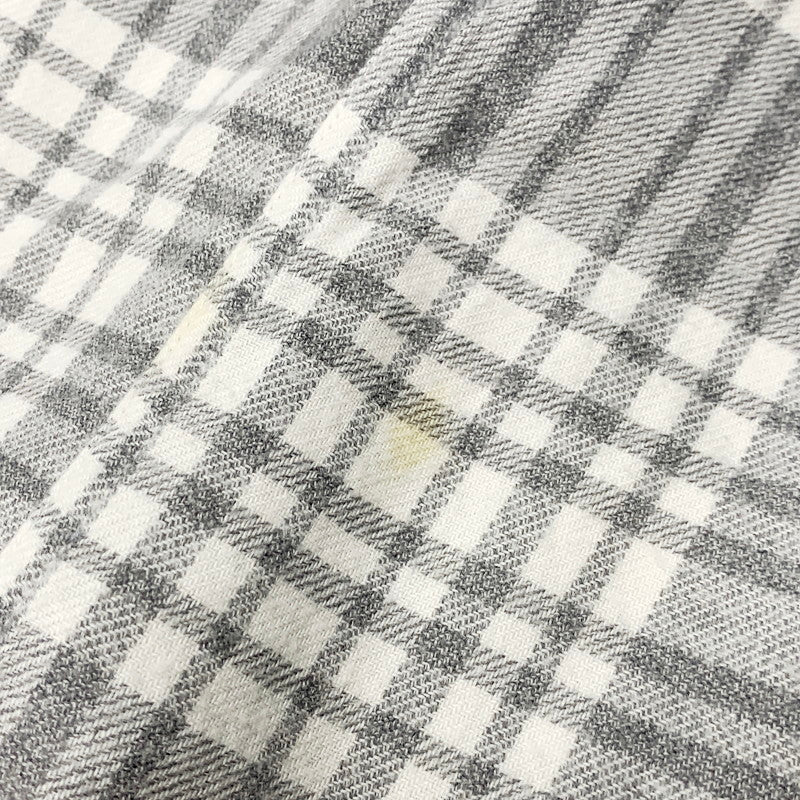 【中古品】【メンズ】 J.CREW ジェイクルー FLANNEL SHIRT フランネル シャツ 長袖 ネルシャツ トップス 146-240714-as-11-izu サイズ：XS カラー：グレー系 万代Net店