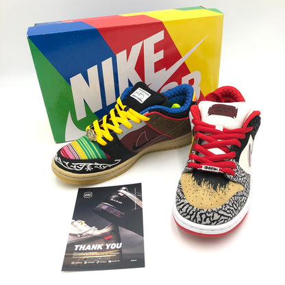 【中古美品】【メンズ】 NIKE ナイキ NIKE SB ナイキ スケートボーディング DUNK LOW PRO QS WHAT THE P-ROD CZ2239-600 ダンク ロー プロ クイックストライク ホワット ザ P-ロッド スニーカー 靴 160-250606-kk-08-tei カラー：SPORT RED/BLACK-VARSITY MAIZE 万代Net店
