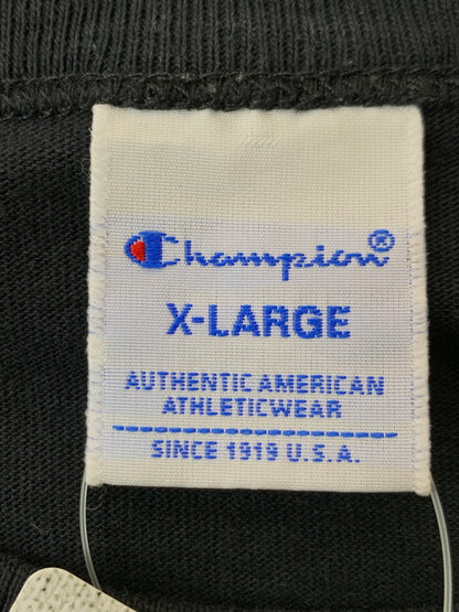 【中古品】【メンズ】 Champion チャンピオン BEAMS BY MIN-NANO CHAMPION NEW HERITA T-SHIRT C8-V327 ビームス ミンナノ Tシャツ 半袖Tシャツ 140-231206-yn-01-min サイズ：XL カラー：ブラック 万代Net店