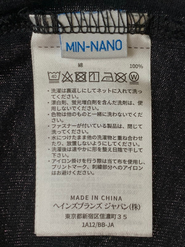 【中古品】【メンズ】 Champion チャンピオン BEAMS BY MIN-NANO CHAMPION NEW HERITA T-SHIRT C8-V327 ビームス ミンナノ Tシャツ 半袖Tシャツ 140-231206-yn-01-min サイズ：XL カラー：ブラック 万代Net店