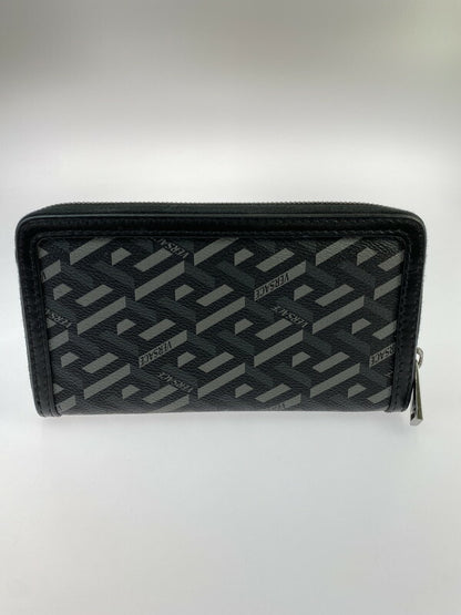 【中古品】【メンズ】 VERSACE ヴェルサーチ ラ グレカ シグネチャー ラウンドファスナー 181-231101-me-23-min カラー：ブラック 万代Net店