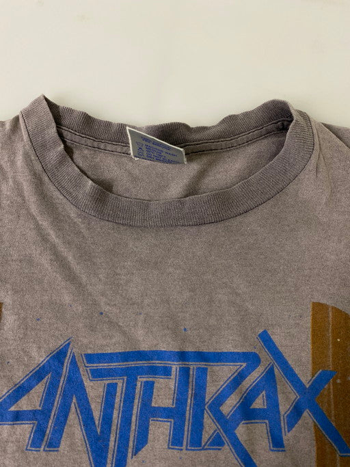 【現状渡し品】【メンズ】 ANTHRAX アンスラックス 1990 IN MY WORLD TEE 半袖 146-250118-AS-6-min サイズ：L カラー：グレー系 万代Net店