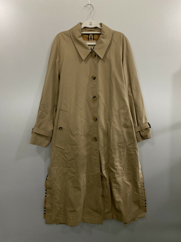 【中古品】【レディース】 BURBERRY バーバリー SIDE SLIT TRENCH COAT 8004072 サイドスリット トレンチコート アウター 169-231026-me-19-min サイズ：42 カラー：ベージュ 万代Net店