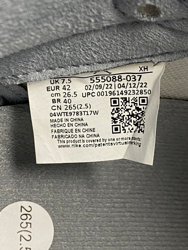 【LIFTる。景品】【中古】【メンズ】 NIKE ナイキ 555088-037 AIR JORDAN 1 RETRO HIGH OG 靴 シューズ スニーカー SNEAKER 160-250423-ks-60-min サイズ：26.5cm カラー：グレー/ホワイト 万代Net店