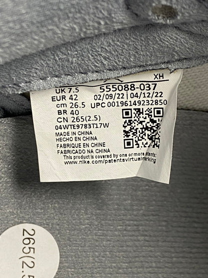 【LIFTる。景品】【中古】【メンズ】 NIKE ナイキ 555088-037 AIR JORDAN 1 RETRO HIGH OG 靴 シューズ スニーカー SNEAKER 160-250423-ks-60-min サイズ：26.5cm カラー：グレー/ホワイト 万代Net店