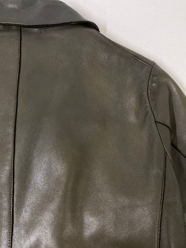 【現状渡し品】【メンズ】 MACKINTOSH マッキントッシュ GL-001-RIDERS JACKET ラムレザーダブルライダー 141-260805-zi-11-min サイズ：36 カラー：カーキ 万代Net店