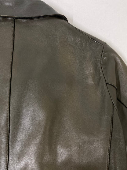 【現状渡し品】【メンズ】 MACKINTOSH マッキントッシュ GL-001-RIDERS JACKET ラムレザーダブルライダー 141-260805-zi-11-min サイズ：36 カラー：カーキ 万代Net店