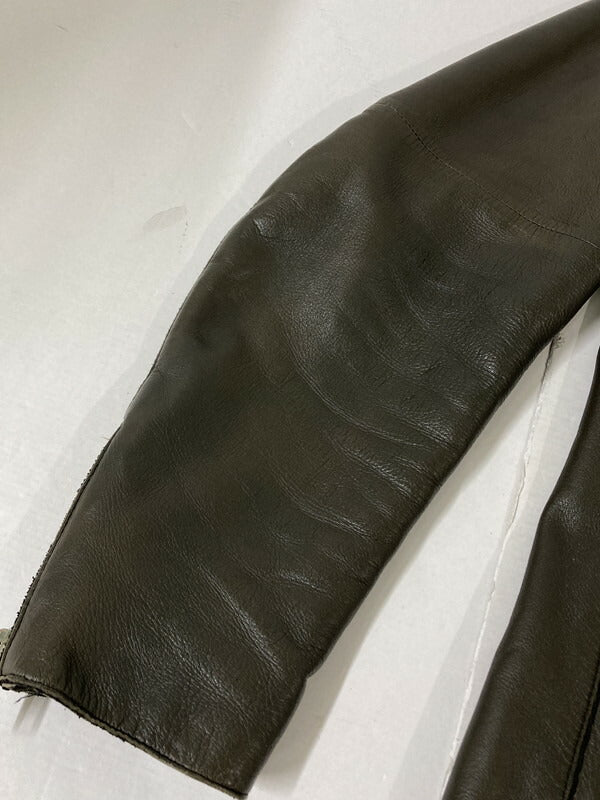 【現状渡し品】【メンズ】 MACKINTOSH マッキントッシュ GL-001-RIDERS JACKET ラムレザーダブルライダー 141-260805-zi-11-min サイズ：36 カラー：カーキ 万代Net店