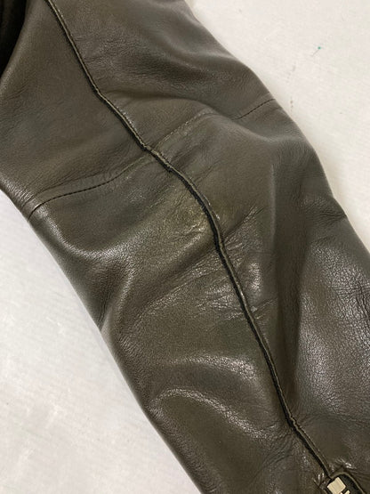 【現状渡し品】【メンズ】 MACKINTOSH マッキントッシュ GL-001-RIDERS JACKET ラムレザーダブルライダー 141-260805-zi-11-min サイズ：36 カラー：カーキ 万代Net店