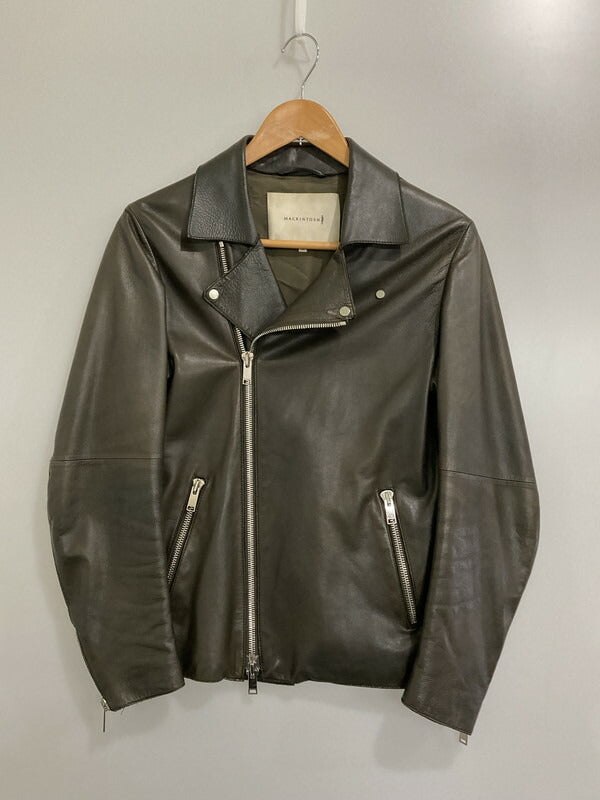 【中古品】【メンズ】 MACKINTOSH マッキントッシュ GL-001-RIDERS JACKET ラムレザーダブルライダー アウター 141-240115-ab-21-min サイズ：36 カラー：カーキ 万代Net店