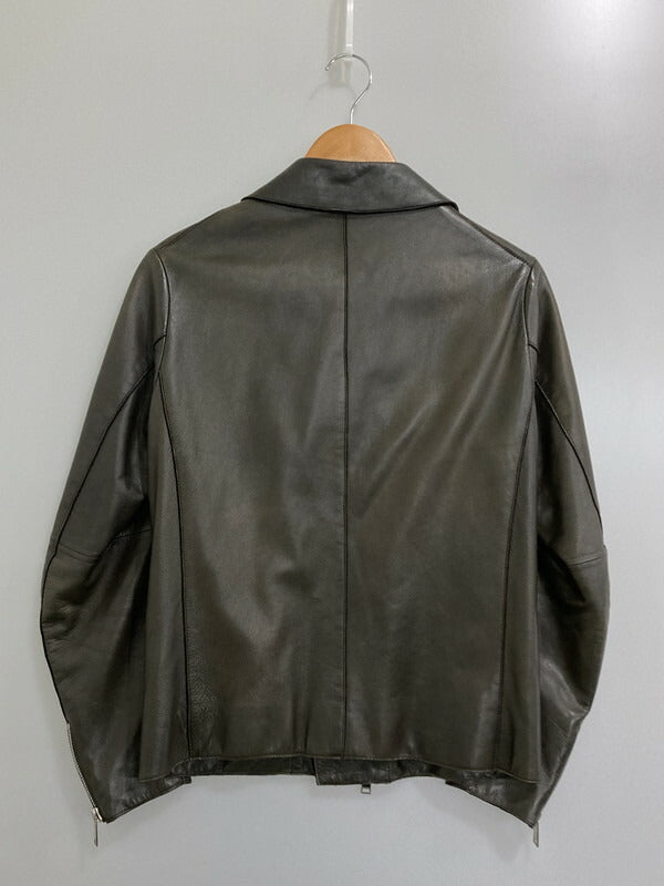 【中古品】【メンズ】 MACKINTOSH マッキントッシュ GL-001-RIDERS JACKET ラムレザーダブルライダー アウター 141-240115-ab-21-min サイズ：36 カラー：カーキ 万代Net店