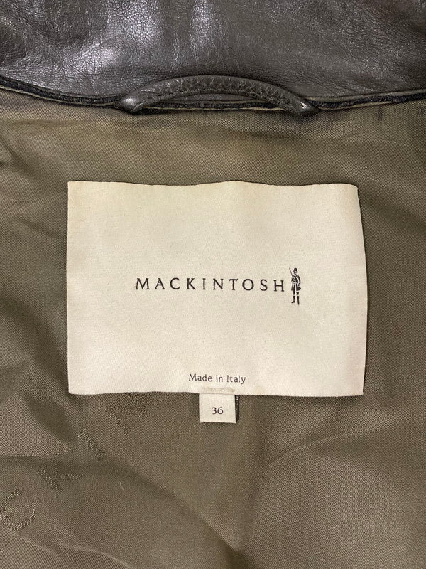 【中古品】【メンズ】 MACKINTOSH マッキントッシュ GL-001-RIDERS JACKET ラムレザーダブルライダー アウター 141-240115-ab-21-min サイズ：36 カラー：カーキ 万代Net店