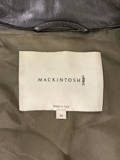 【中古品】【メンズ】 MACKINTOSH マッキントッシュ GL-001-RIDERS JACKET ラムレザーダブルライダー アウター 141-240115-ab-21-min サイズ：36 カラー：カーキ 万代Net店