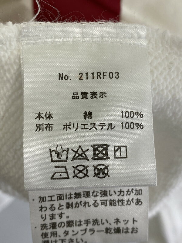 【中古品】【メンズ】 amok PRINT PULLOVER HOODIE 211RF03 アモク プリント プルオーバー フーディー パーカー 140-230930-yn-03-min サイズ：M カラー：ホワイト 万代Net店