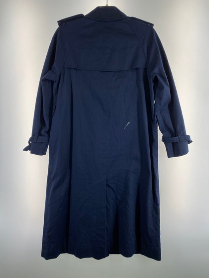 【現状渡し品】【レディース】 Aquascutum アクアスキュータム カナダ製 70-80S TRENCH COAT トレンチコート アウター 169-250103-me-10-min カラー：ネイビー 紺 万代Net店