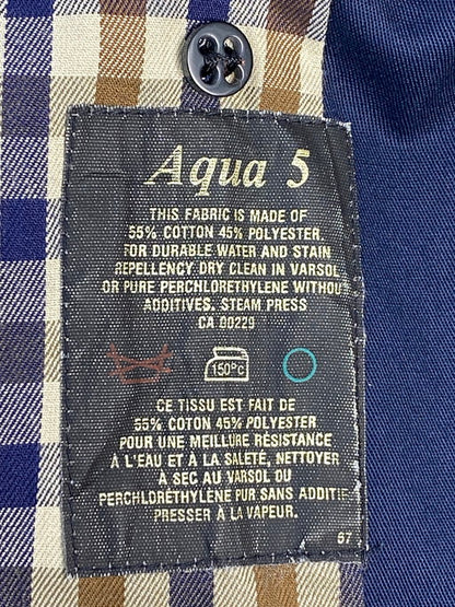 【現状渡し品】【レディース】 AQUASCUTUM アクアスキュータム カナダ製 70-80S TRENCH COAT トレンチコート アウター 169-250103-me-10-min サイズ：下記参照 カラー：ネイビー 万代Net店