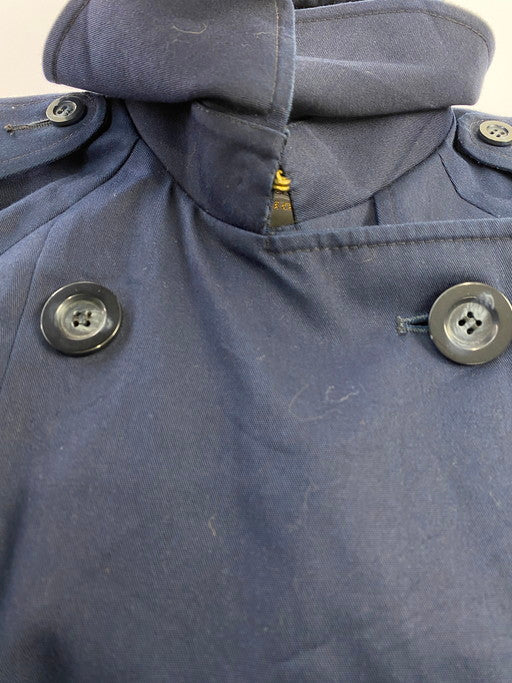 【現状渡し品】【レディース】 Aquascutum アクアスキュータム カナダ製 70-80S TRENCH COAT トレンチコート アウター 169-250103-me-10-min カラー：ネイビー 紺 万代Net店