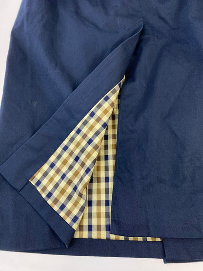 【現状渡し品】【レディース】 AQUASCUTUM アクアスキュータム カナダ製 70-80S TRENCH COAT トレンチコート アウター 169-250103-me-10-min サイズ：下記参照 カラー：ネイビー 万代Net店