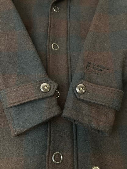 【中古品】【レディース】 G-STAR RAWジースターロゥ WOOL PARKA WMNS ウール パーカー コート アウター 169-241121-cn-10-min サイズ：S カラー：ダークブラウン/ブラック/チェック柄 万代Net店