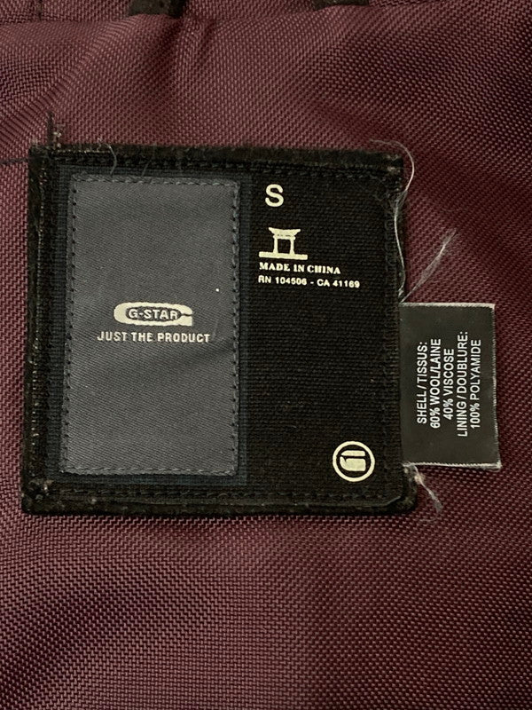 【中古品】【レディース】 G-STAR RAWジースターロゥ WOOL PARKA WMNS ウール パーカー コート アウター 169-241121-cn-10-min サイズ：S カラー：ダークブラウン/ブラック/チェック柄 万代Net店