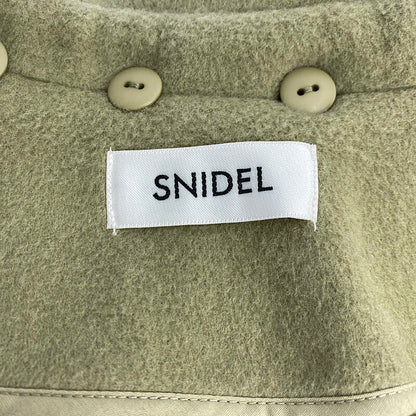 【中古美品】【レディース】 SNIDEL × YUKO ARAKI × SWEET 21AW PONCHO COAT スナイデル 新木優子 スウィート 別注 コラボ ポンチョコート アウター 169-221022-kk-26-min カラー：PISTACIO 万代Net店