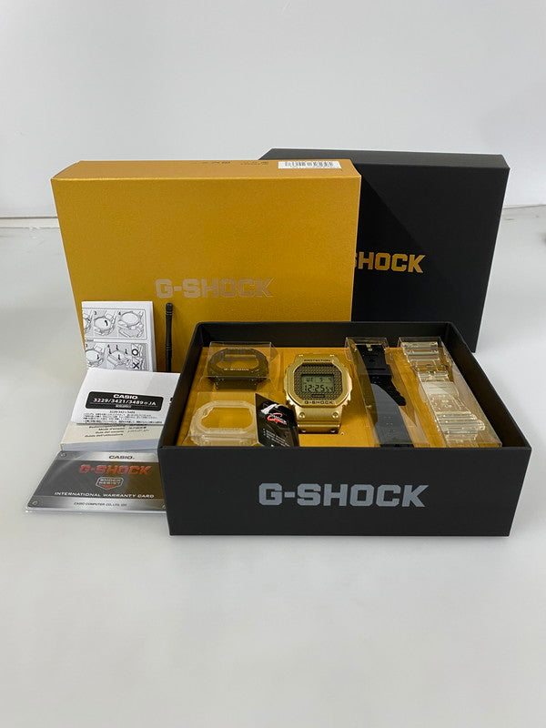 【中古美品】【メンズ】 CASIO カシオ G-SHOCK HIPHOP STYLE 5600 SERIES ジーショック 海外モデル デジタル クォーツ腕時計 196-240904-yn-07-min カラー：ゴールド 万代Net店