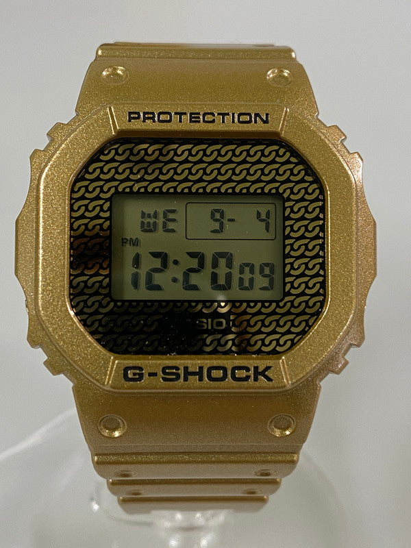 【中古美品】【メンズ】 CASIO カシオ G-SHOCK HIPHOP STYLE 5600 SERIES ジーショック 海外モデル デジタル クォーツ腕時計 196-240904-yn-07-min カラー：ゴールド 万代Net店