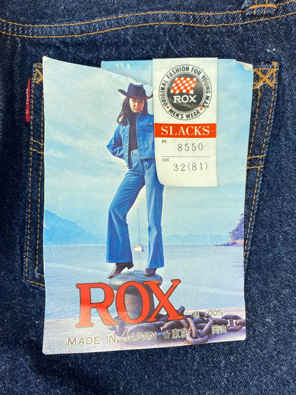 【中古美品】【メンズ】 ROKX ロックス ROX BOOTS CUT DENIM JEAN 国産デニム  8550 ブーツカット デニムジーンズ メンズボトムス ジーパン  157-241011-em-16-min サイズ：32 カラー：インディゴ 万代Net店