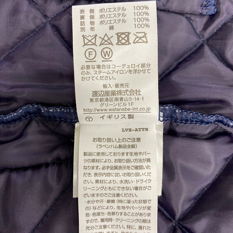 【中古品】【レディース】 LAVENHAM ラベンハム 19AW QUILTING COAT LVH-19-BP キルティングコート 中綿ジャケット アウター 169-221023-kk-16-min サイズ：36 カラー：パープル 万代Net店