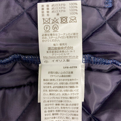 【中古品】【レディース】 LAVENHAM ラベンハム 19AW QUILTING COAT LVH-19-BP キルティングコート 中綿ジャケット アウター 169-221023-kk-16-min サイズ：36 カラー：パープル 万代Net店