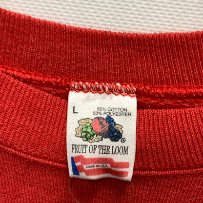 【中古品】【メンズ】 FRUIT OF THE LOOM CHICAGO BULLS SWEATSHIRT スウェット ブランド 古着 145-250223-gm-38-fuz サイズ：L カラー：レッド 万代Net店