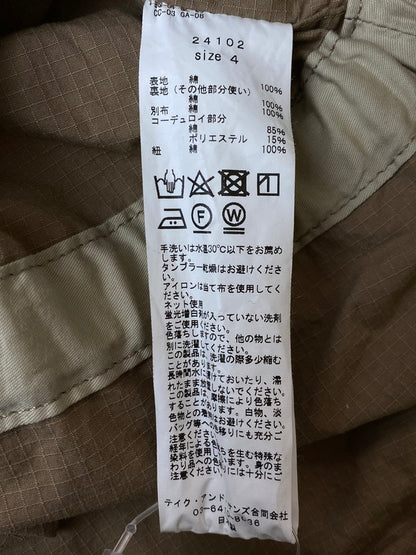 【中古品】【メンズ】 TAKE&SONS テイクアンドサンズ 24102 24SS SULFUR RIP DECK SMOCK サルファー リップ デック スモック 140-251220-zi-08-min サイズ：4 カラー：ベージュ系 万代Net店