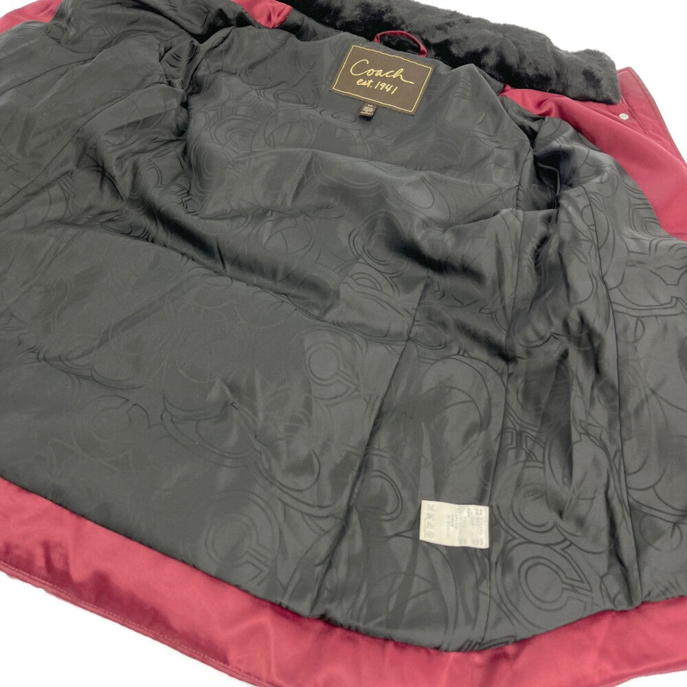 【中古品】【レディース】 COACH コーチ ダウンジャケット アウター 169-220226-rs-07-min カラー：レッド系 万代Net店