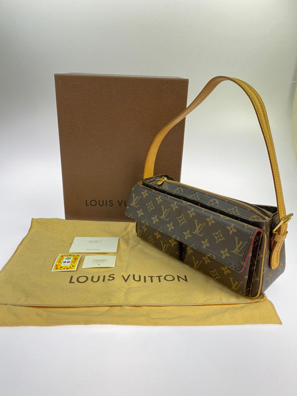【中古品】【レディース】 LOUIS VUITTON ルイ・ヴィトン モノグラム ヴィバ・シテMM M51164 DU0064 ショルダーバッグ カバン 179-250808-jt-09-min カラー：ブラウン 万代Net店