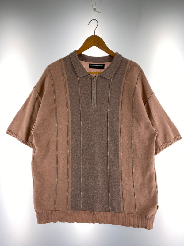 【中古品】【メンズ】 DIASPORA SKATEBOARDS DEW KNIT POLO 22SS 22SS-DSP-CS01 ディアスポラスケートボーズ ニットポロ 半袖シャツ トップス 142-231009-me-05-min サイズ：L カラー：ピンク系 万代Net店