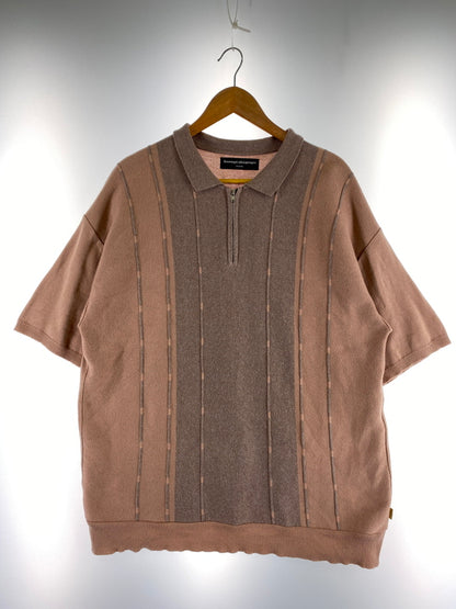 【中古品】【メンズ】 DIASPORA SKATEBOARDS DEW KNIT POLO 22SS 22SS-DSP-CS01 ディアスポラスケートボーズ ニットポロ 半袖シャツ トップス 142-231009-me-05-min サイズ：L カラー：ピンク系 万代Net店