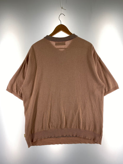 【中古品】【メンズ】 DIASPORA SKATEBOARDS DEW KNIT POLO 22SS 22SS-DSP-CS01 ディアスポラスケートボーズ ニットポロ 半袖シャツ トップス 142-231009-me-05-min サイズ：L カラー：ピンク系 万代Net店