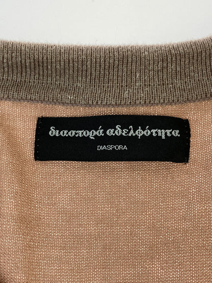 【中古品】【メンズ】 DIASPORA SKATEBOARDS DEW KNIT POLO 22SS 22SS-DSP-CS01 ディアスポラスケートボーズ ニットポロ 半袖シャツ トップス 142-231009-me-05-min サイズ：L カラー：ピンク系 万代Net店