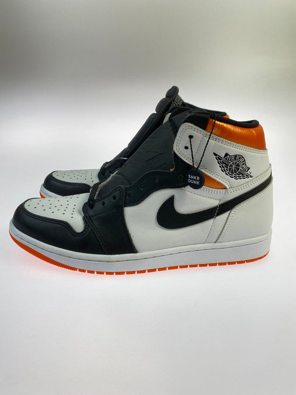 【中古美品】【メンズ】 NIKE ナイキ AIR JORDAN 1 RETRO HIGH OG 555088-180 エアージョーダン1 ハイ スニーカー 靴 160-250424-jt-08-min サイズ：US 10.5 28.5cm カラー： WHITE/BLACK-ELECTRO ORANGE 万代Net店