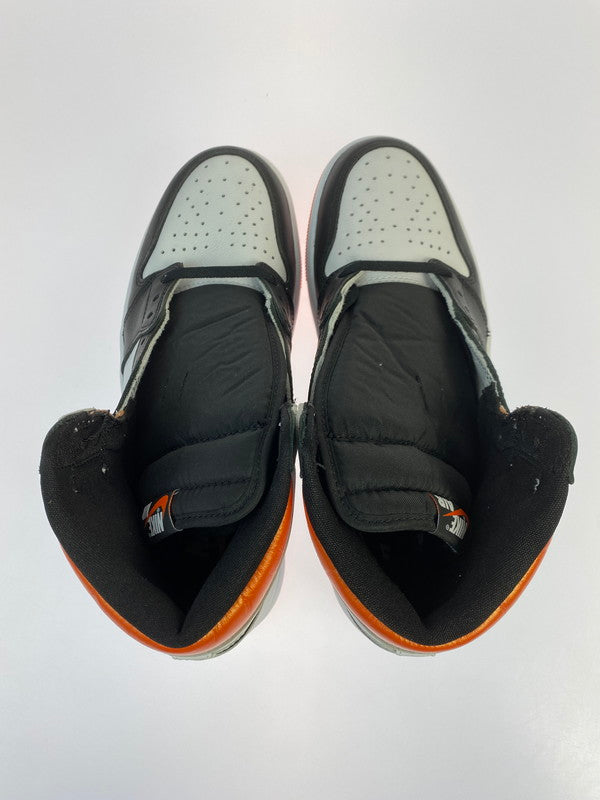 【中古美品】【メンズ】 NIKE ナイキ AIR JORDAN 1 RETRO HIGH OG 555088-180 エアージョーダン1 ハイ スニーカー 靴 160-250424-jt-08-min サイズ：US 10.5 28.5cm カラー： WHITE/BLACK-ELECTRO ORANGE 万代Net店