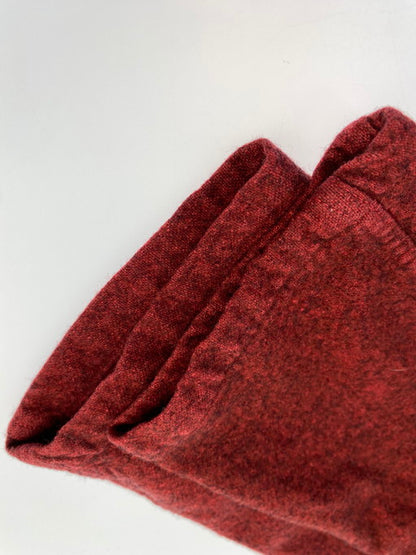 【現状渡し品】【レディース】 USED メタル釦カバーオールフランネルシャツ 長袖シャツ トップス 170-250103-me-14-min カラー：レッド 万代Net店