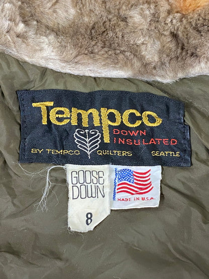 【中古品】【レディース】 TEMPCO テンプコ USA製 GOOSE DOWN JACKET グーズダウンジャケット アウター 169-240901-em-5-min サイズ：M カラー：ブラウン系 万代Net店